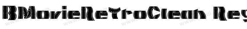 BMovieRetroClean Reg字体转换
